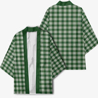 Hunter Green Japanese Palaka Pride Kimono - Polynesian Pride