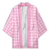 Light Pink Japanese Palaka Pride Kimono - Polynesian Pride