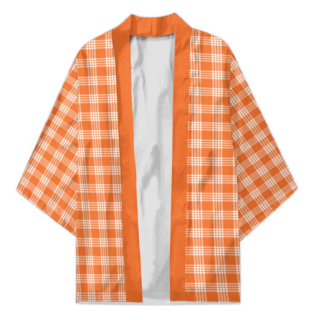 Orange Japanese Palaka Pride Kimono - Polynesian Pride
