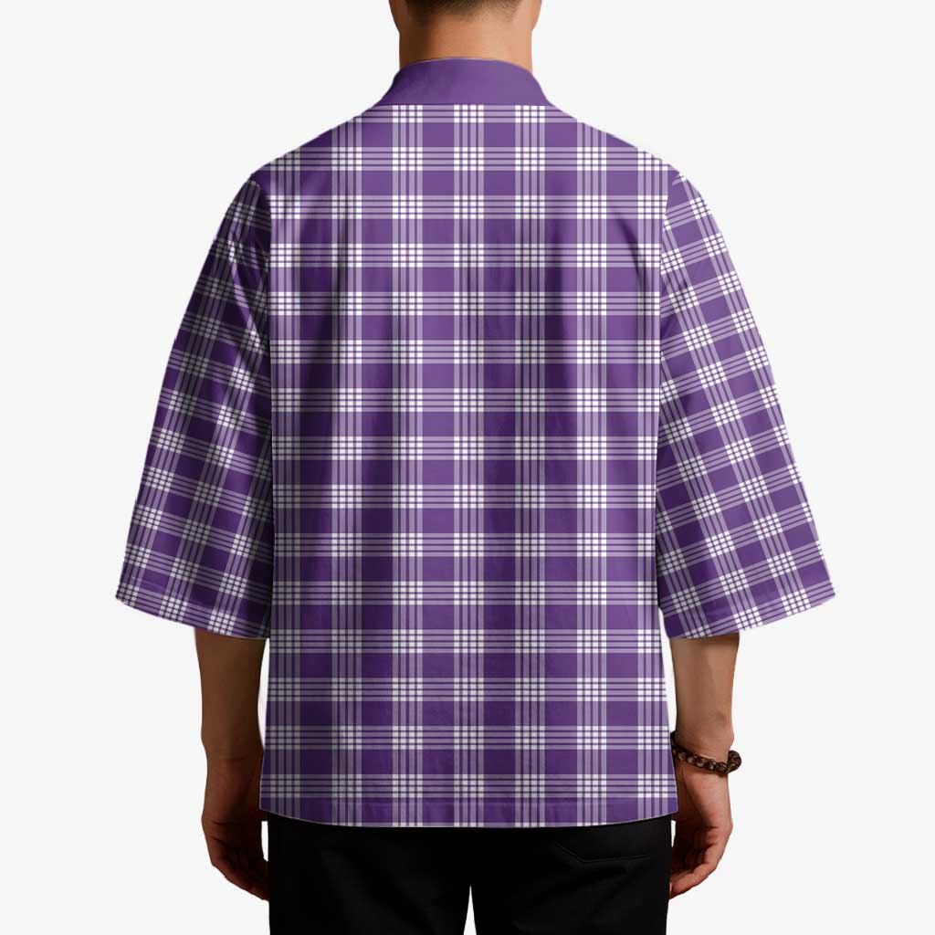 Purple Japanese Palaka Pride Kimono - Polynesian Pride