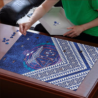 Toa Samoa Rugby Puzzle 40th Anniversary Samoan Siapo Pattern LT14 - Polynesian Pride