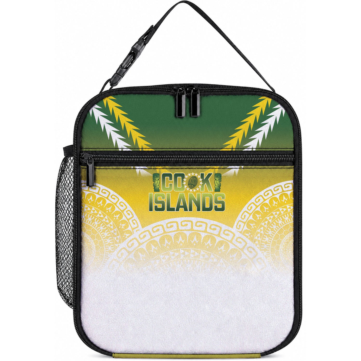 Cook Islands Rugby Lunch Bag Come On Kukis LT14 10.2 × 8.3 × 4.3 inch Multicolor - Polynesian Pride