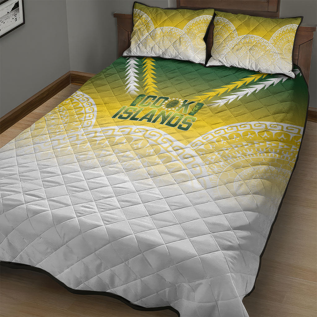 Cook Islands Rugby Quilt Bed Set Come On Kukis LT14 - Polynesian Pride