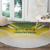 Cook Islands Rugby Round Carpet Come On Kukis LT14 - Polynesian Pride