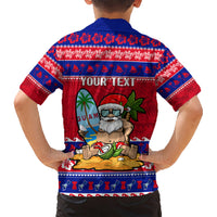 Custom Guam Christmas Kid Hawaiian Shirt Guaman Santas Felis Pasgua LT14 - Polynesian Pride