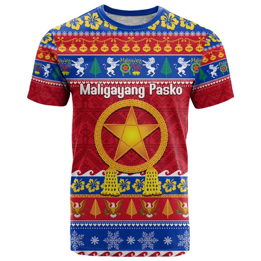 Custom Philippines Christmas T Shirt Filipino Parol Maligayang Pasko LT14 Blue - Polynesian Pride