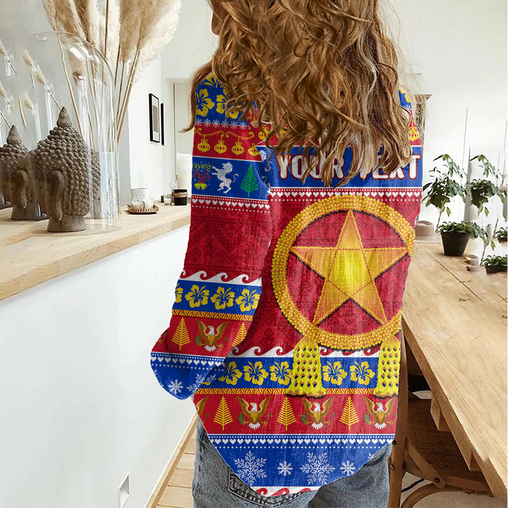 Custom Philippines Christmas Women Casual Shirt Filipino Parol Maligayang Pasko LT14 - Polynesian Pride