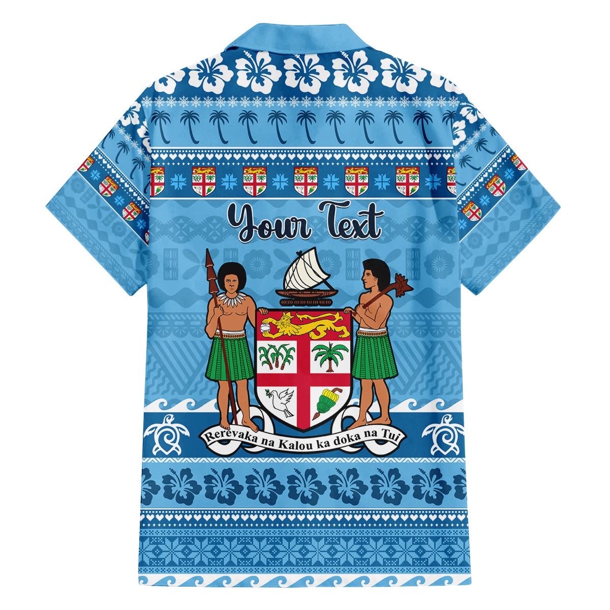 Custom Fiji Christmas Family Matching Summer Maxi Dress and Hawaiian Shirt Fijian Tapa Marau na Kerisimasi LT14 - Polynesian Pride