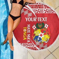 Custom Mate Maa Tonga Beach Blanket 2024 Go Champions