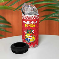 Custom Mate Maa Tonga 4 in 1 Can Cooler Tumbler 2024 Go Champions