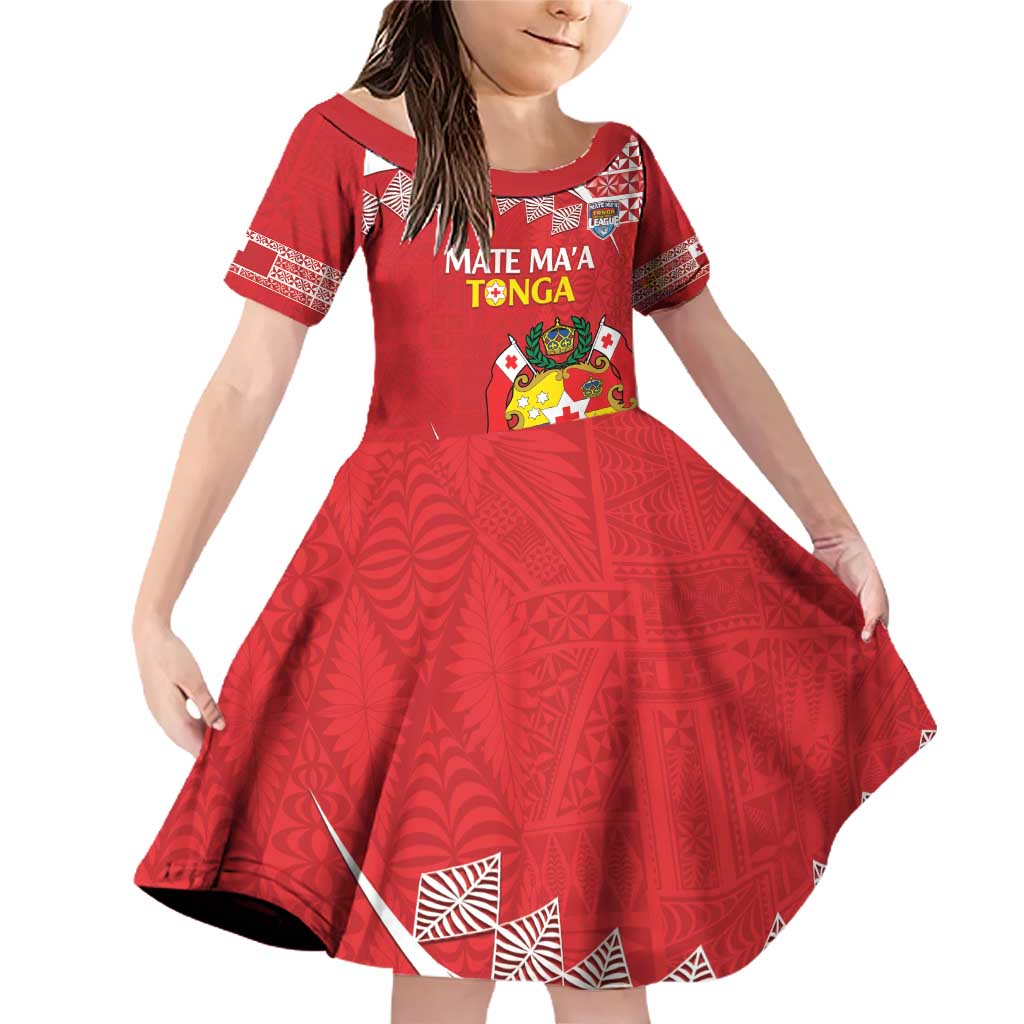 Custom Mate Maa Tonga Family Matching Off Shoulder Short Dress and Hawaiian Shirt 2024 Go Champions