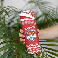 Custom Mate Maa Tonga Skinny Tumbler 2024 Go Champions LT14 - Polynesian Pride