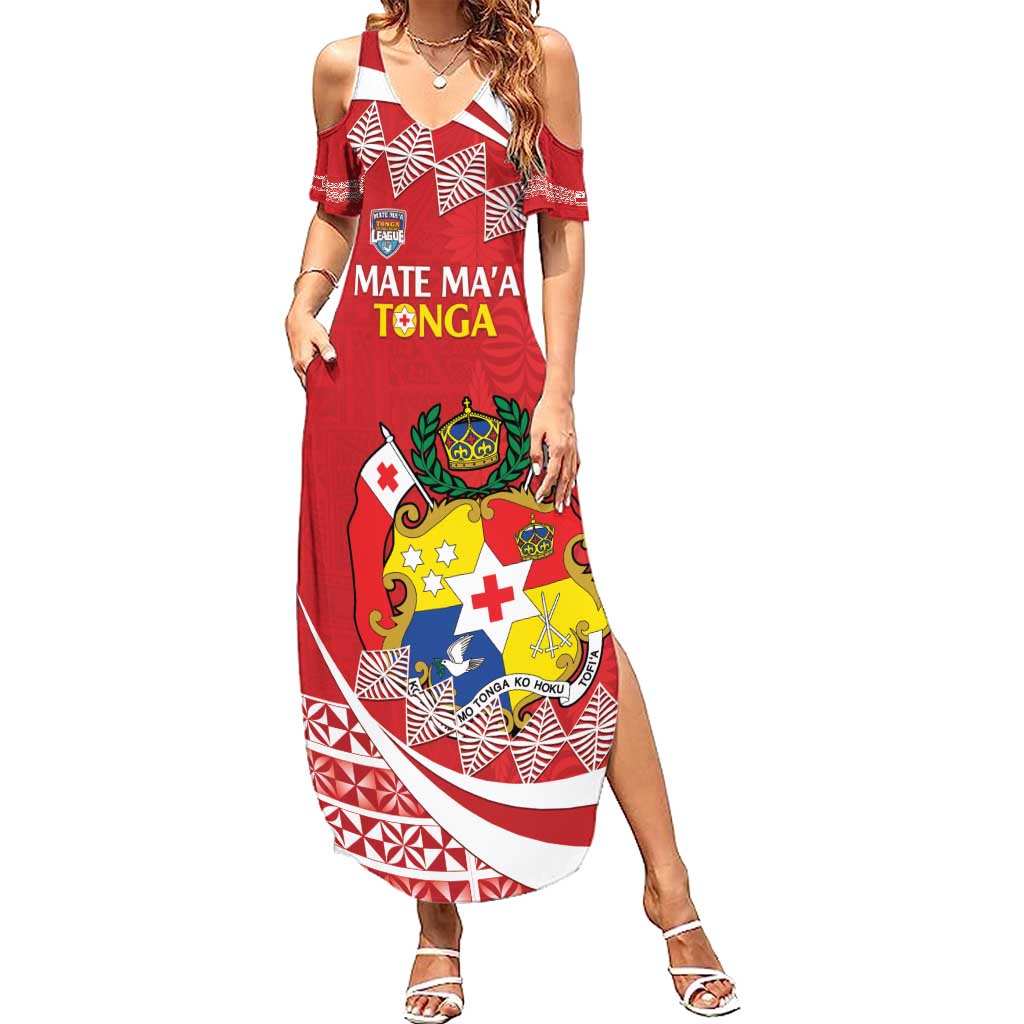 Custom Mate Maa Tonga Summer Maxi Dress 2024 Go Champions