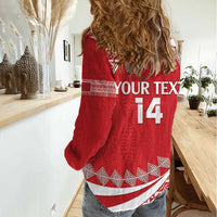 Custom Mate Maa Tonga Women Casual Shirt 2024 Go Champions