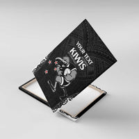 Aotearoa Rugby Custom Canvas Wall Art Maori Kiwi - Mascot Style