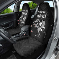Aotearoa Rugby Custom Car Seat Cover Maori Kiwi - Mascot Style LT14 - Polynesian Pride