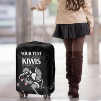 Aotearoa Rugby Custom Luggage Cover Maori Kiwi - Mascot Style