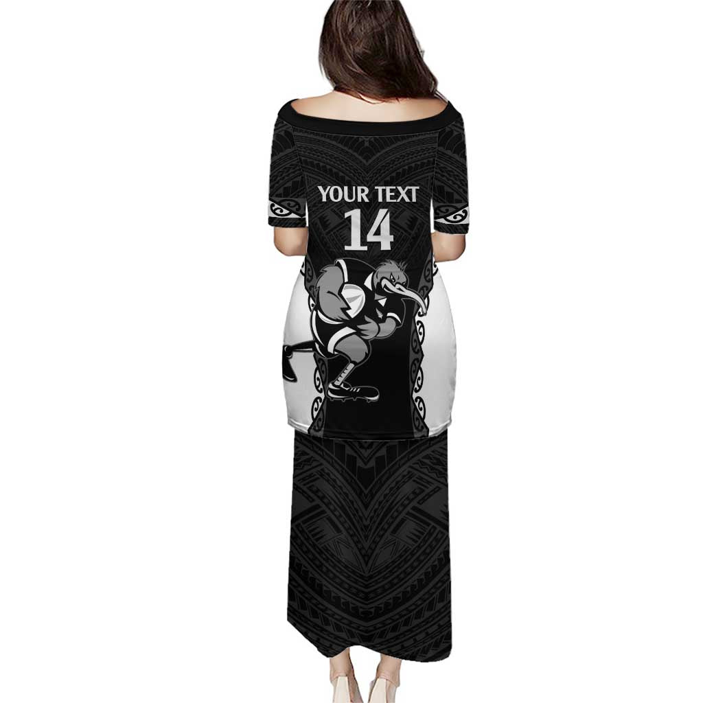 Aotearoa Rugby Custom Puletasi Maori Kiwi - Mascot Style