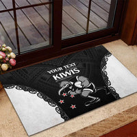 Aotearoa Rugby Custom Rubber Doormat Maori Kiwi - Mascot Style