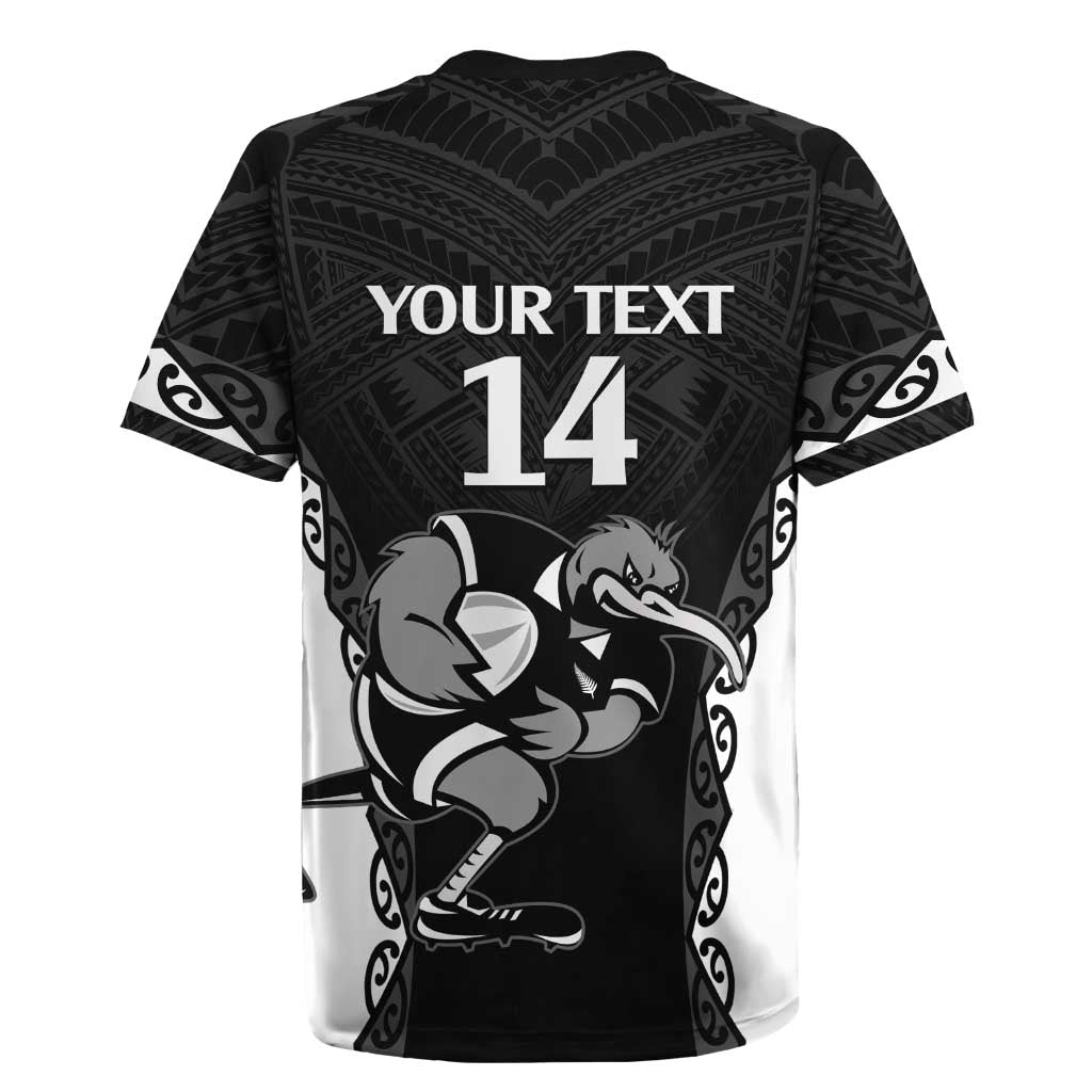 Aotearoa Rugby Custom Rugby Jersey Maori Kiwi - Mascot Style