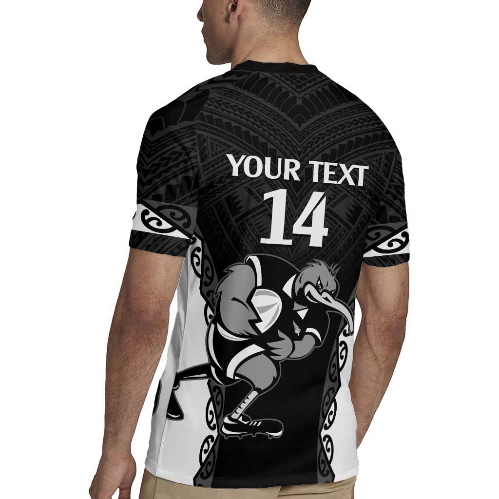 Aotearoa Rugby Custom Rugby Jersey Maori Kiwi - Mascot Style