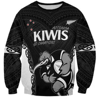 Aotearoa Rugby Custom Sweatshirt Maori Kiwi - Mascot Style