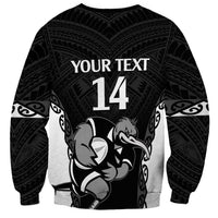 Aotearoa Rugby Custom Sweatshirt Maori Kiwi - Mascot Style