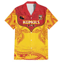 Papua New Guinea Rugby Custom Family Matching Summer Maxi Dress and Hawaiian Shirt Go Kumuls PNG - Polynesian Pattern