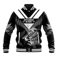 Aotearoa Silver Fern Rugby Custom Baseball Jacket 2024 Go Kiwi