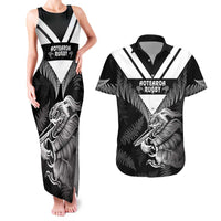 Aotearoa Silver Fern Rugby Custom Couples Matching Tank Maxi Dress and Hawaiian Shirt 2024 Go Kiwi