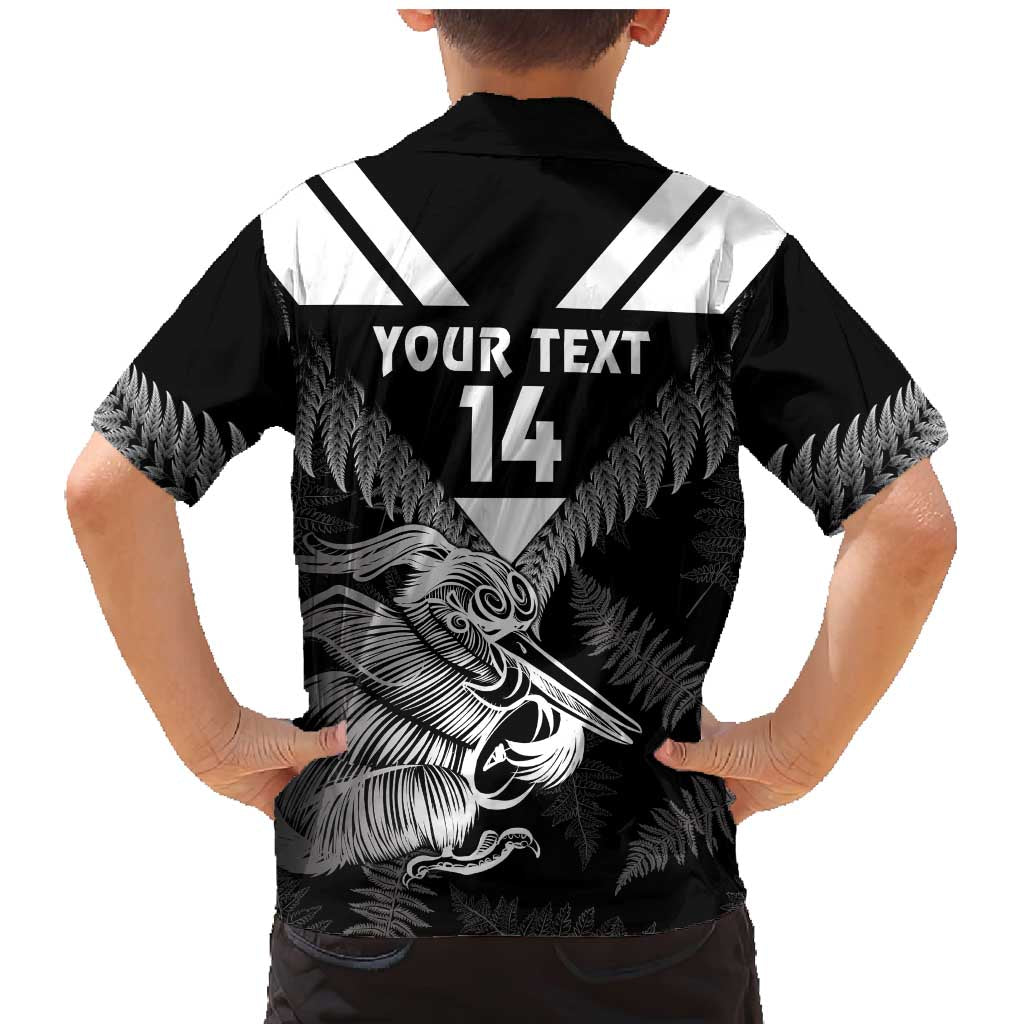 Aotearoa Silver Fern Rugby Custom Family Matching Mermaid Dress and Hawaiian Shirt 2024 Go Kiwi