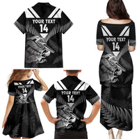 Aotearoa Silver Fern Rugby Custom Family Matching Puletasi and Hawaiian Shirt 2024 Go Kiwi