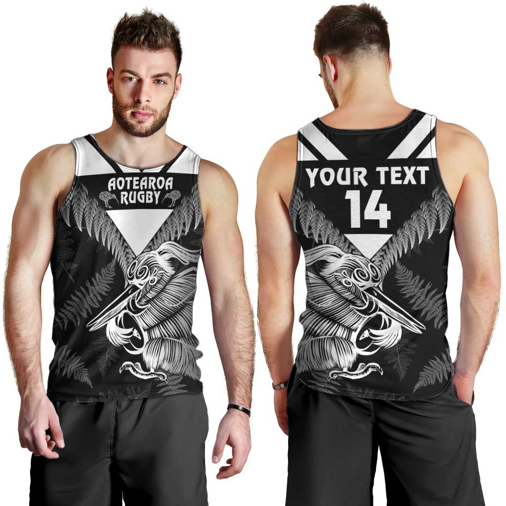 Aotearoa Silver Fern Rugby Custom Men Tank Top 2024 Go Kiwi