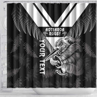 Aotearoa Silver Fern Rugby Custom Shower Curtain 2024 Go Kiwi