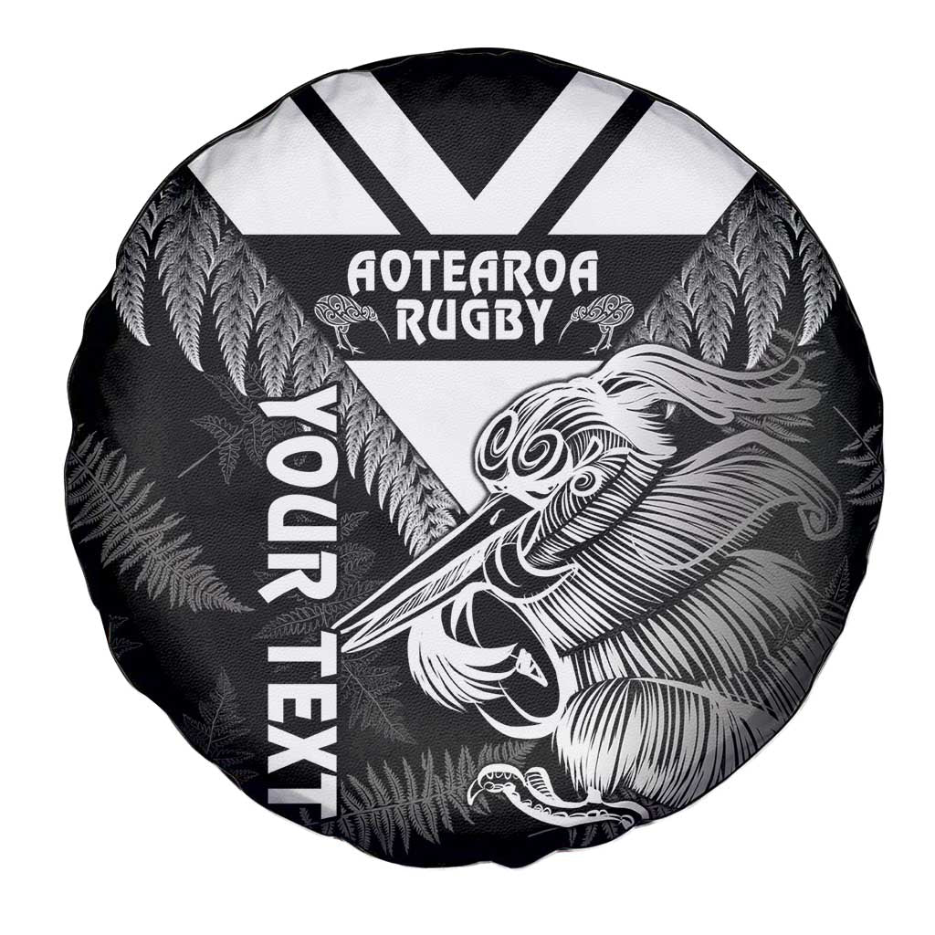 Aotearoa Silver Fern Rugby Custom Spare Tire Cover 2024 Go Kiwi