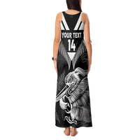 Aotearoa Silver Fern Rugby Custom Tank Maxi Dress 2024 Go Kiwi