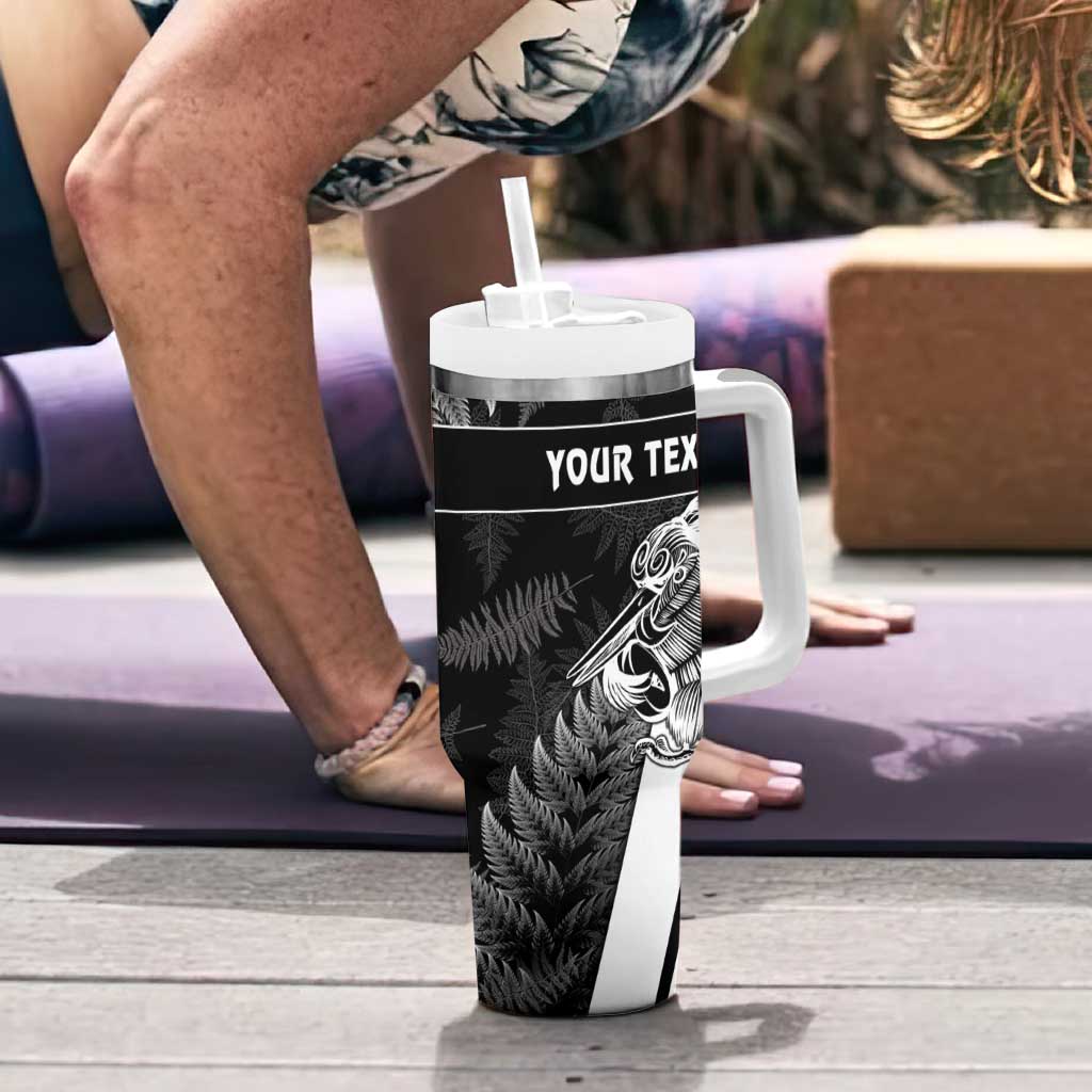 Custom Aotearoa Silver Fern Rugby Tumbler With Handle 2024 Go Kiwi