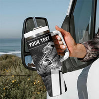 Custom Aotearoa Silver Fern Rugby Tumbler With Handle 2024 Go Kiwi