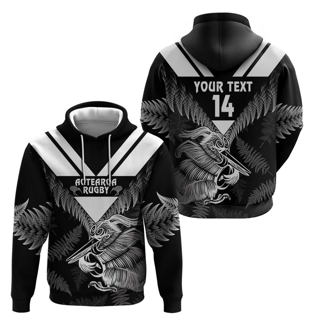 Aotearoa Silver Fern Rugby Custom Zip Hoodie 2024 Go Kiwi