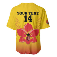 Orchids PNG Rugby Custom Baseball Jersey Go Champions Papua New Guinea