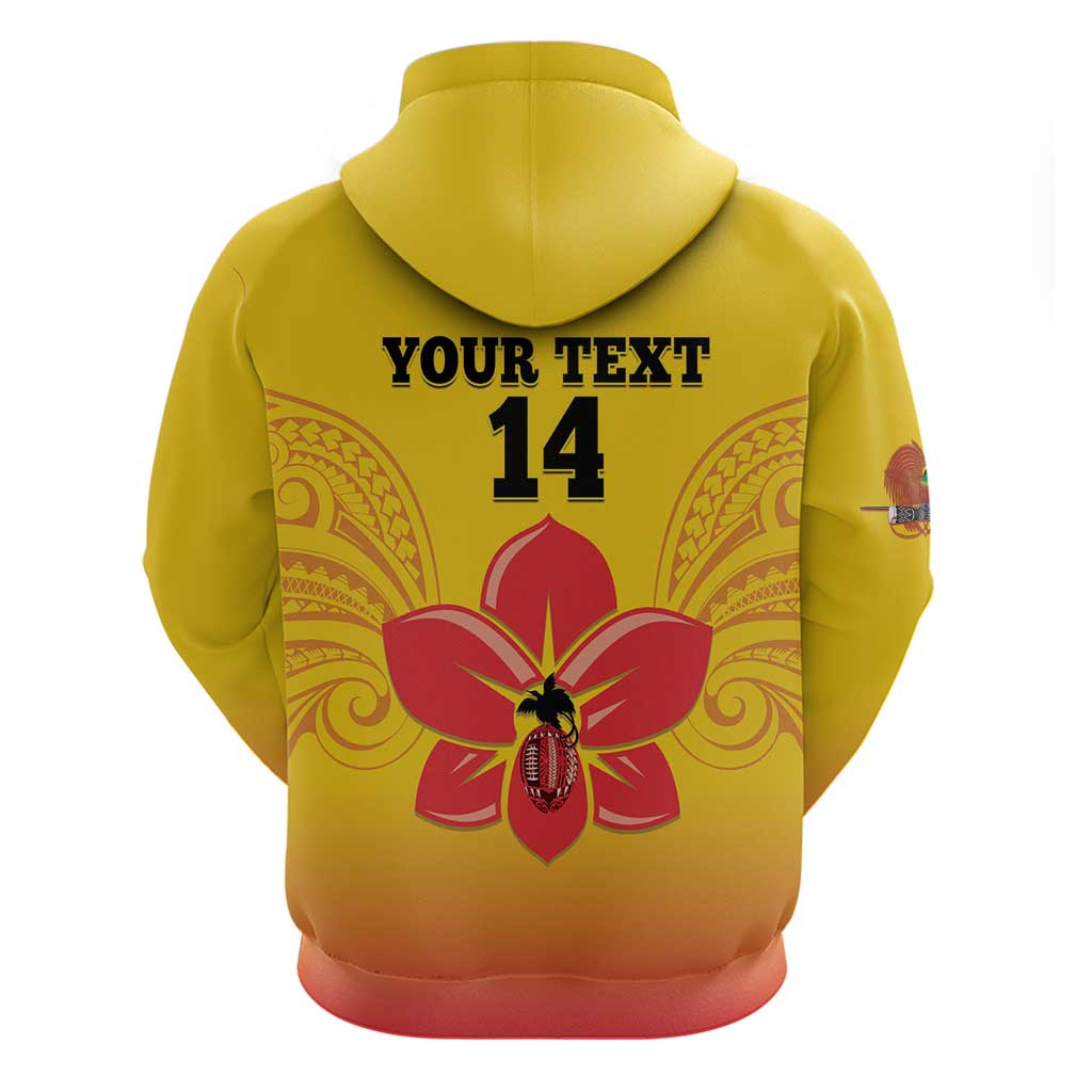 Orchids PNG Rugby Custom Hoodie Go Champions Papua New Guinea
