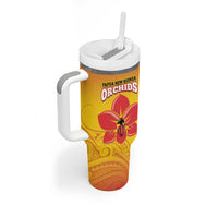 Custom Orchids PNG Rugby Tumbler With Handle Go Champions Papua New Guinea