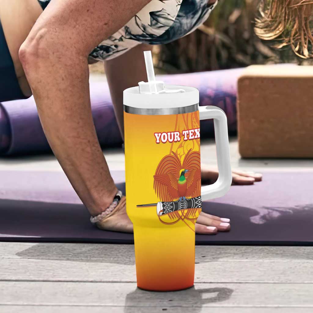 Custom Orchids PNG Rugby Tumbler With Handle Go Champions Papua New Guinea