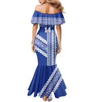 Fetu Samoa Rugby Custom Family Matching Mermaid Dress and Hawaiian Shirt Siapo Pattern - Sporty Style