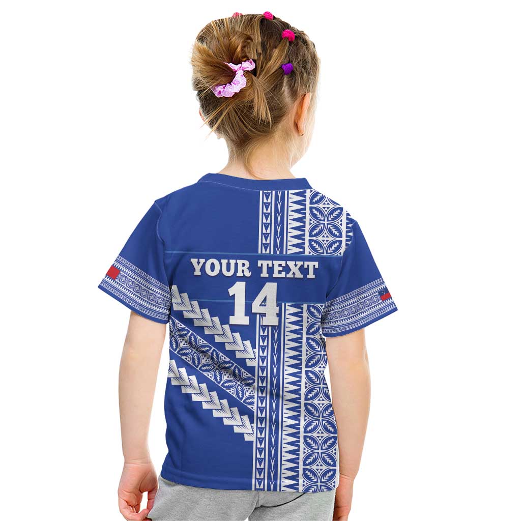 Fetu Samoa Rugby Custom Kid T Shirt Siapo Pattern - Sporty Style