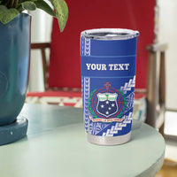 Custom Fetu Samoa Rugby Tumbler Cup Siapo Pattern - Sporty Style