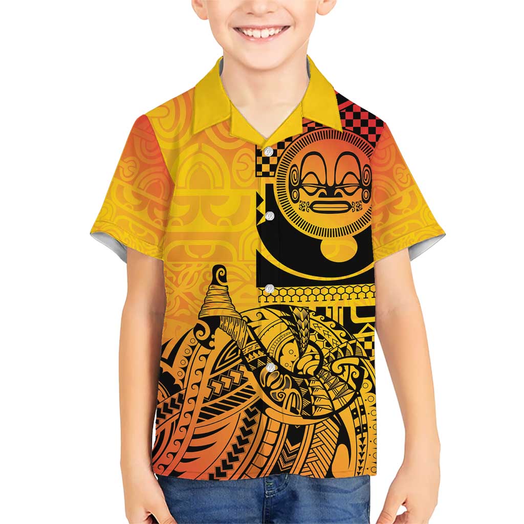 Marquesas Islands Hawaiian Shirt Marquesan Matatiki Fish Hook Patutiki - Polynesian Pride