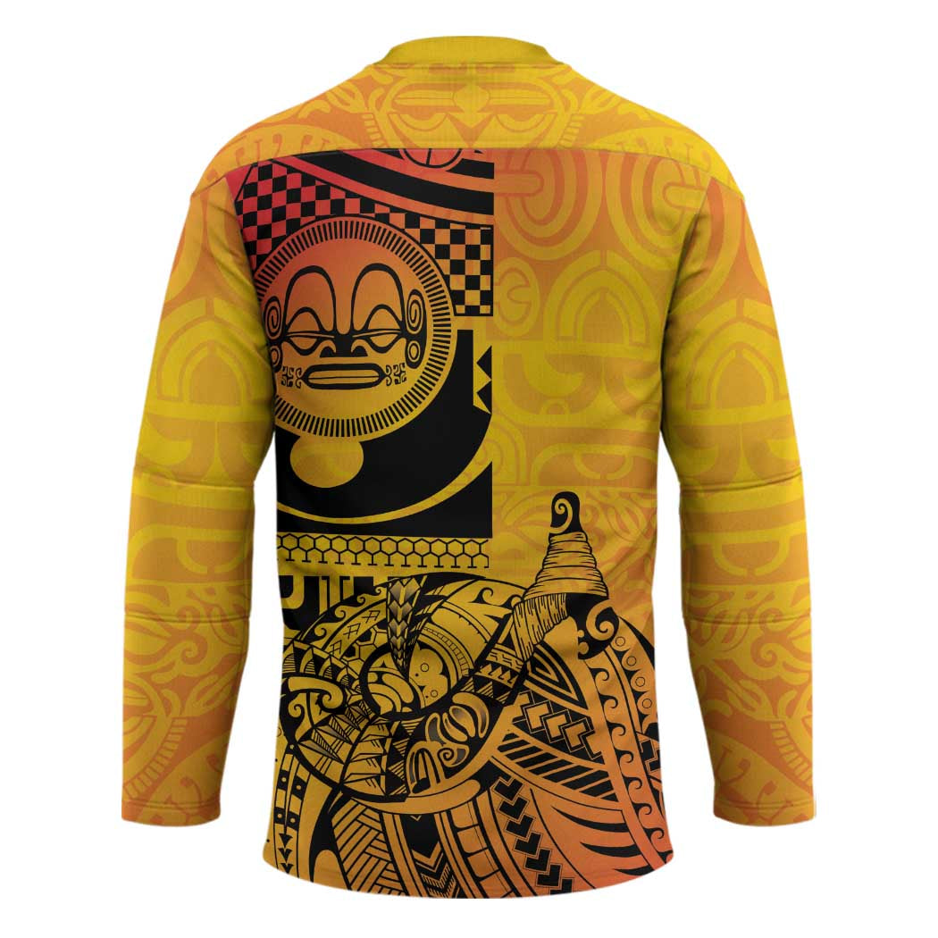 Marquesas Islands Hockey Jersey Marquesan Matatiki Fish Hook Patutiki - Polynesian Pride