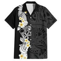 Black Samoa Tattoo Hawaiian Shirt Plumeria Samoan Ocean Tatau Pattern - Polynesian Pride