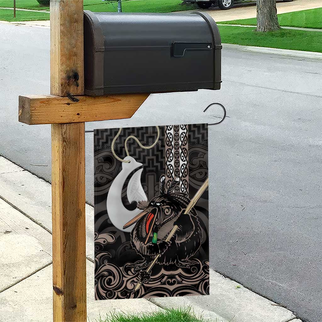 Aotearoa Hei Matau Garden Flag Haka Kiwi Mix Maori Mangopare